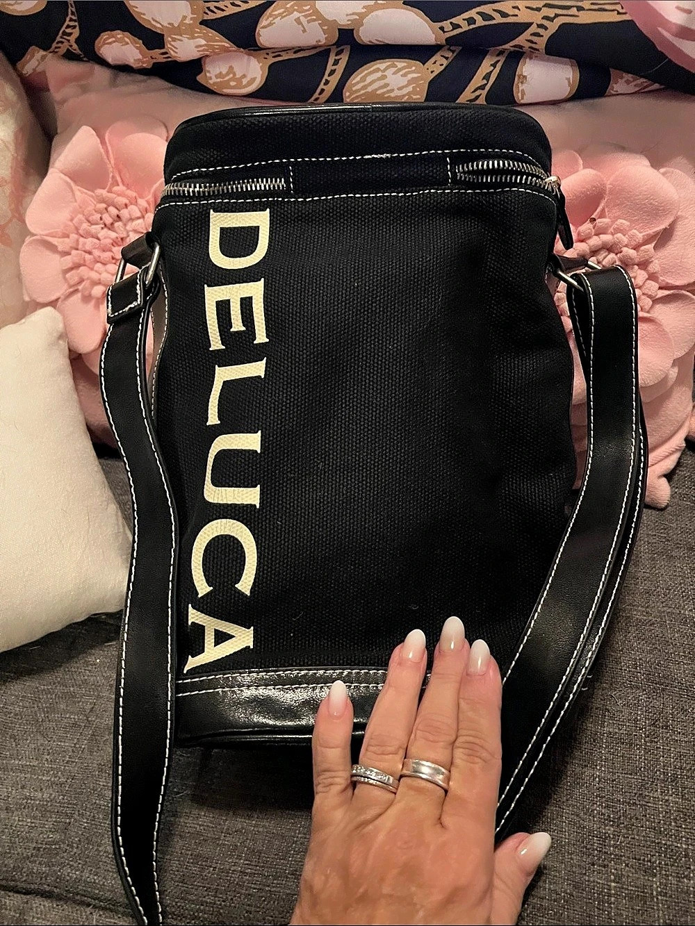 Deluca Black Crossbody Bag